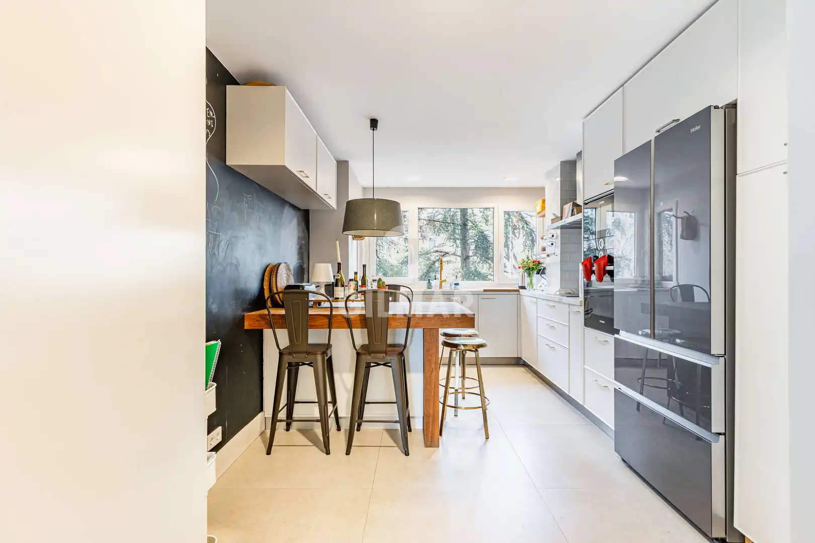 Kitchen of Flat for sale in Madrid  with Heating, Private garden and Swimming Pool