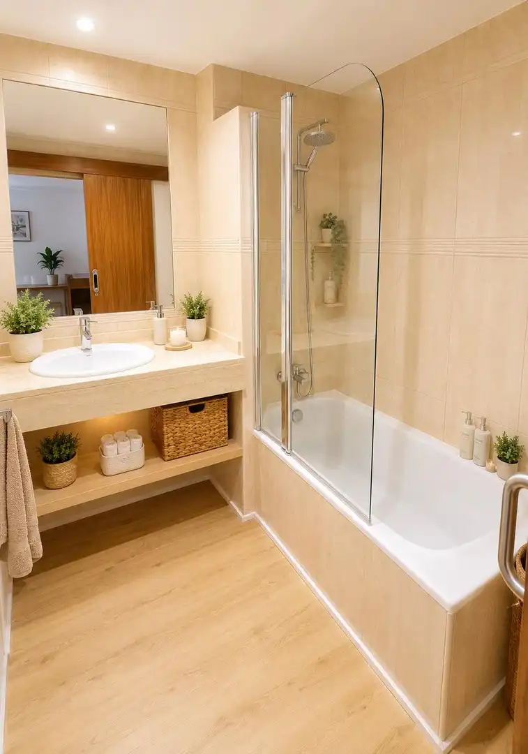 Badezimmer von Wohnung zum Verkauf in Calvià mit Klimaanlage, Heizung und Terrasse
