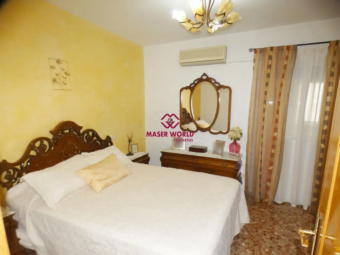 Schlafzimmer von Wohnung zum Verkauf in Mazarrón mit Klimaanlage, Heizung und Abstellraum