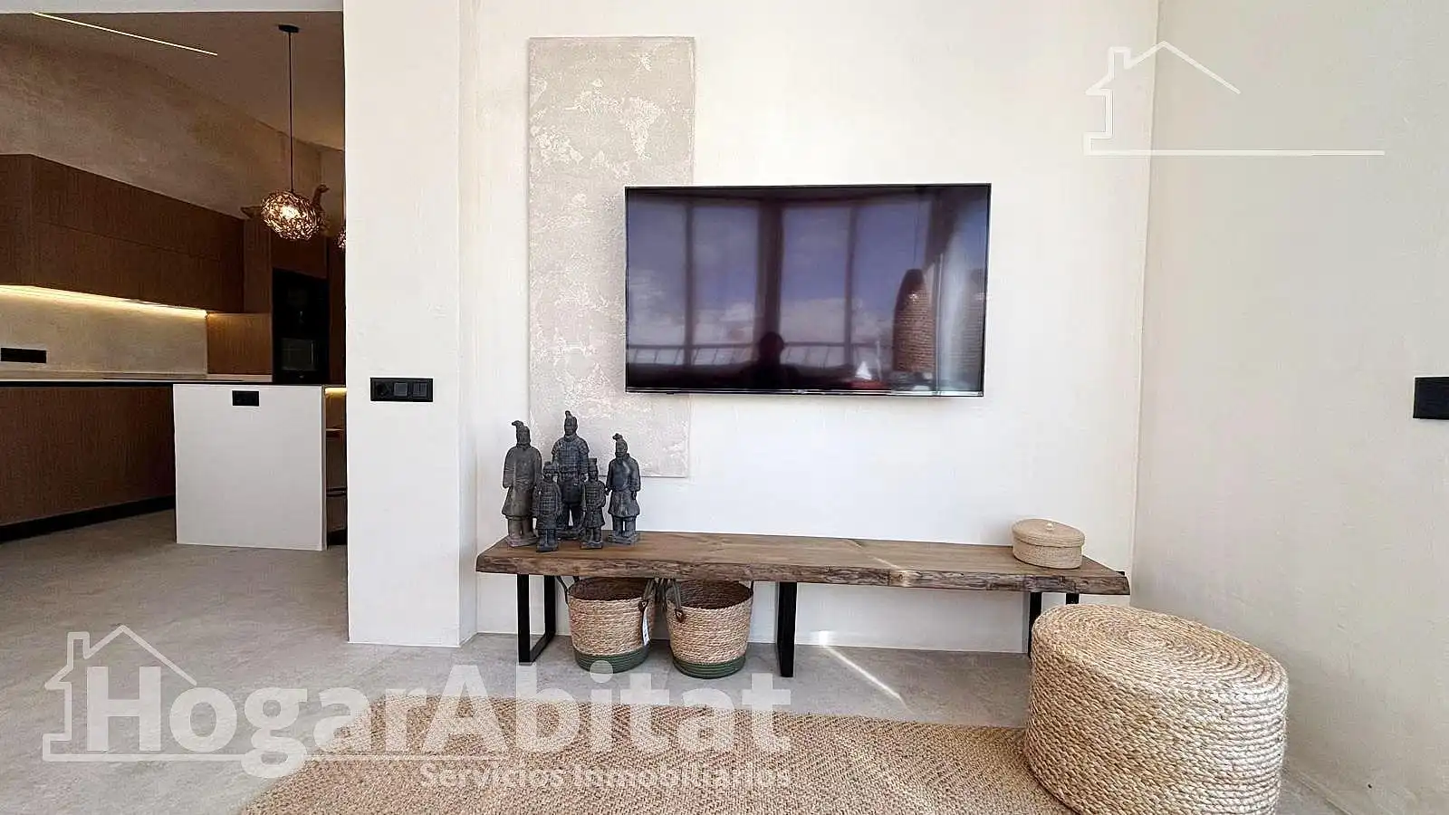 Sala d'estar de Àtic en venda en Alicante / Alacant amb Aire condicionat, Terrassa i Moblat