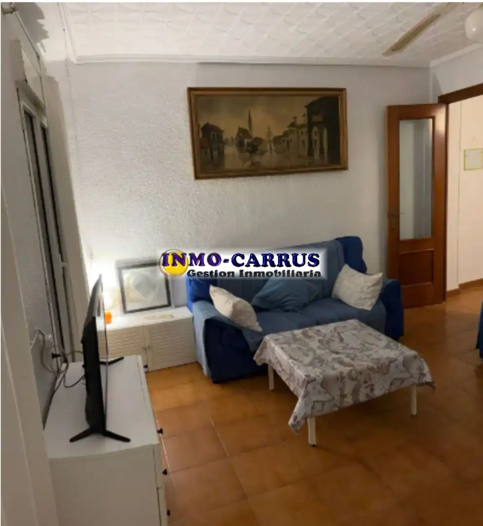 Living room of Flat for rent in Elche / Elx  with Air Conditioner, Furnished and Balcony