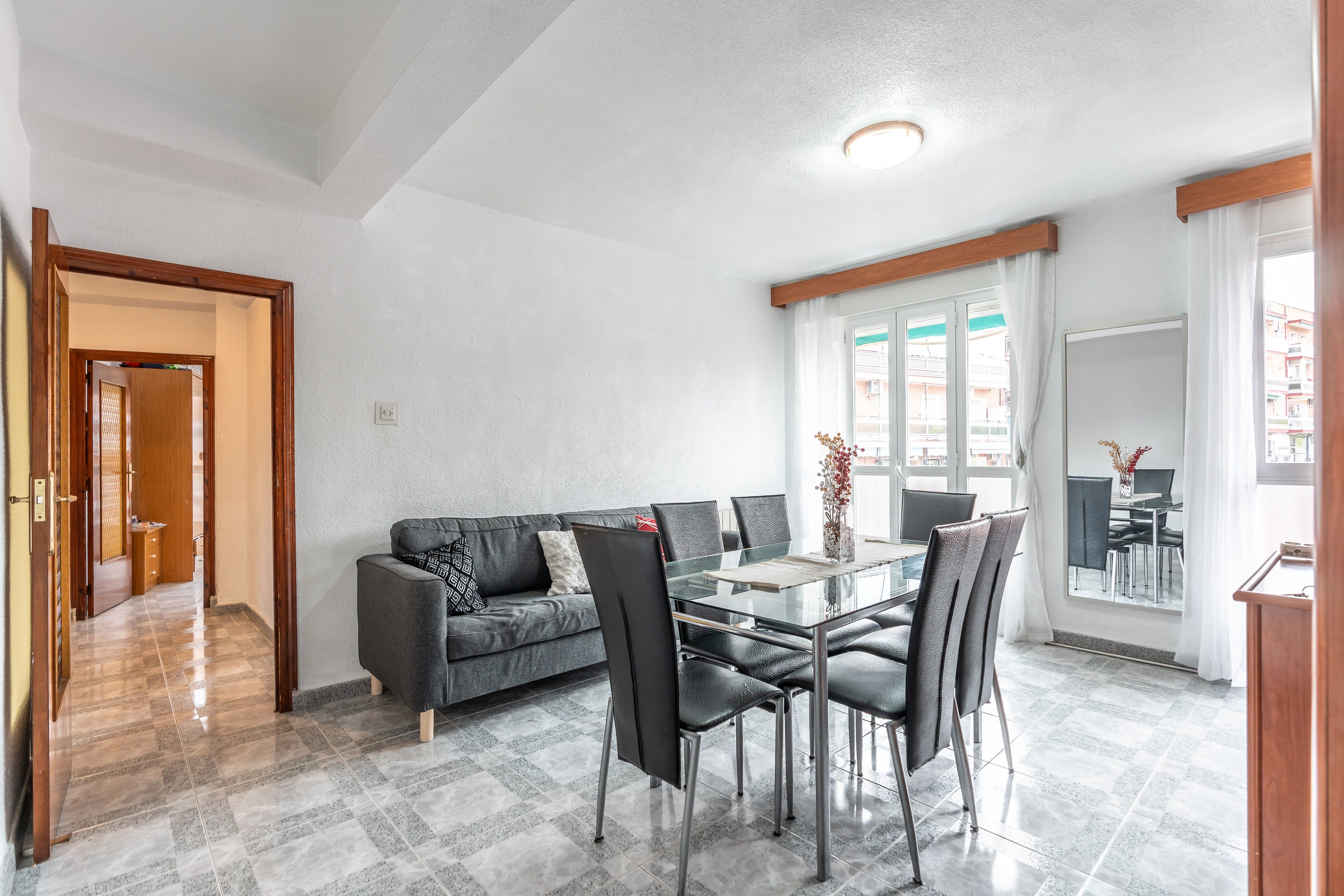 Dining room of Flat for sale in  Madrid Capital  with Heating and Balcony
