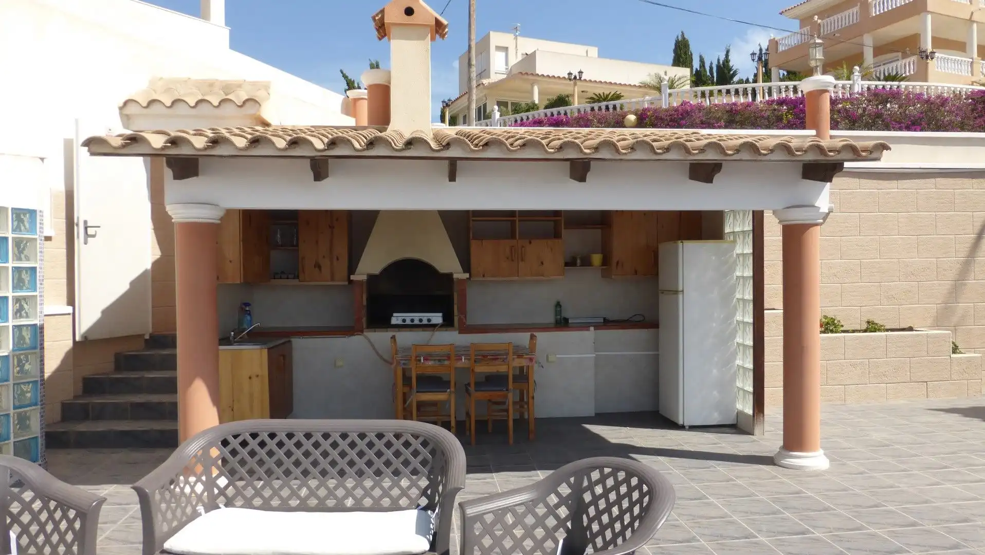 Terrassa de Casa o xalet en venda en Mazarrón amb Aire condicionat, Terrassa i Piscina