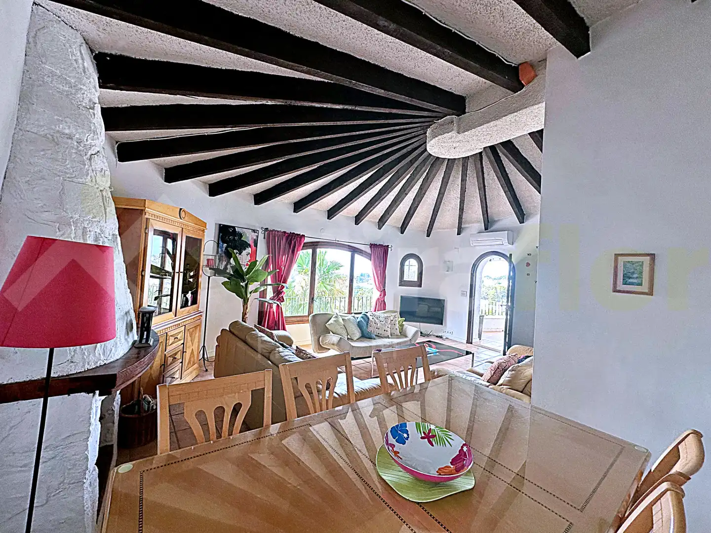 Comedor de Casa o chalet en venta en Benissa con Aire acondicionado, Jardín privado y Terraza