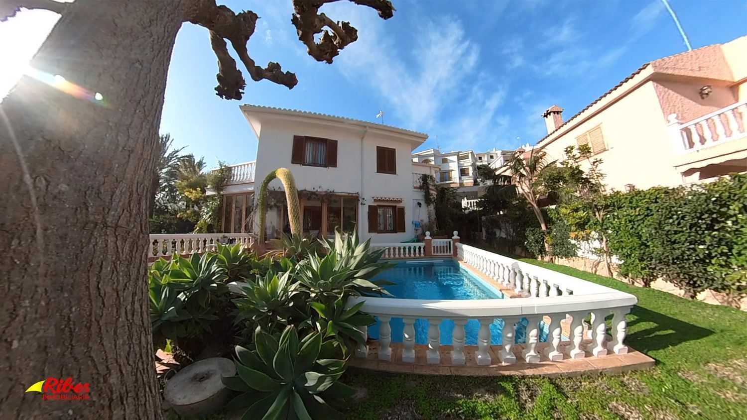 Garden of House or chalet for sale in Cullera  with Air Conditioner, Private garden and Terrace