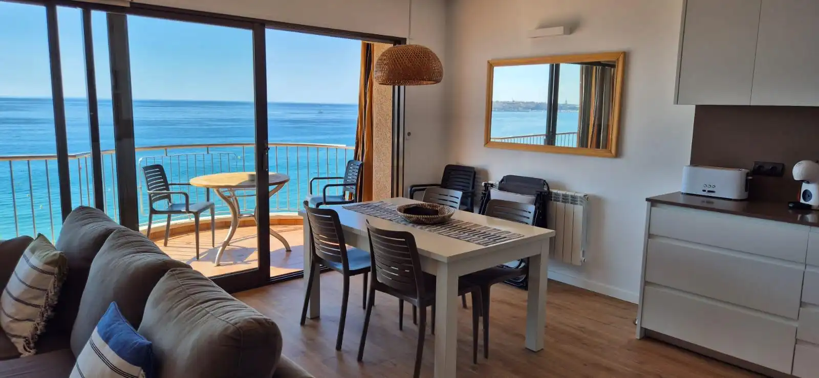 Menjador de Apartament de lloguer en Calonge i Sant Antoni amb Moblat