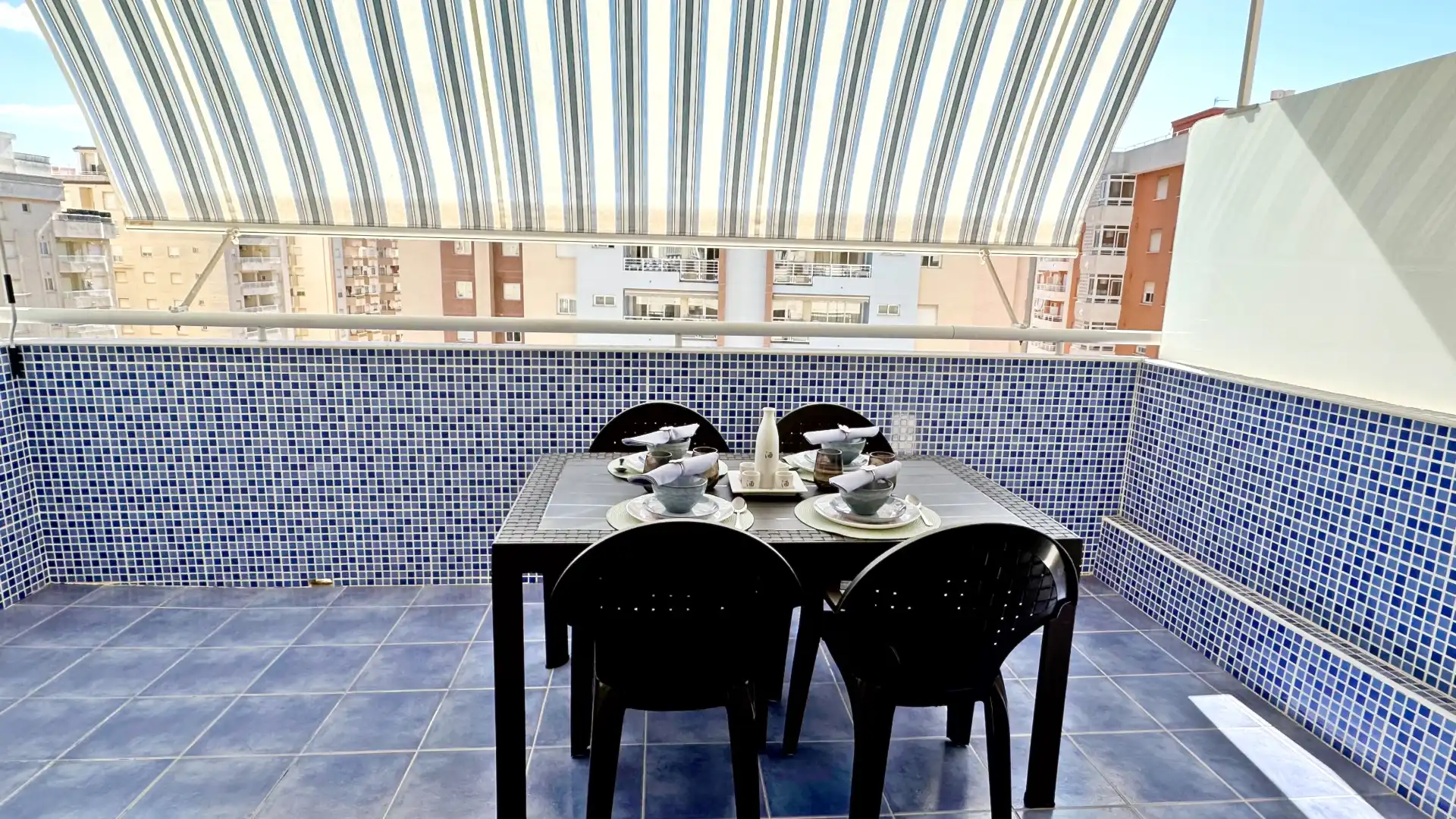 Terraza de Apartamento de alquiler en Gandia con Aire acondicionado, Calefacción y Terraza