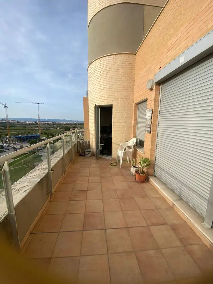 Balcony of Flat for sale in Mislata  with Air Conditioner, Private garden and Parquet flooring