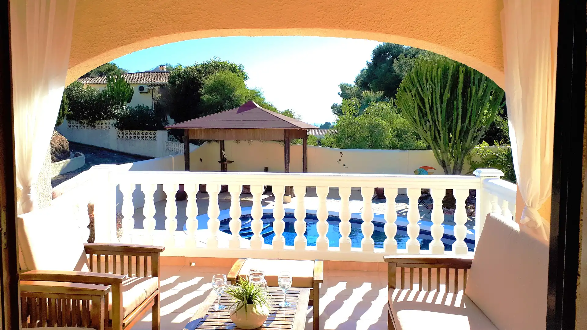 Terrassa de Casa o xalet en venda en Benissa amb Aire condicionat, Calefacció i Jardí privat