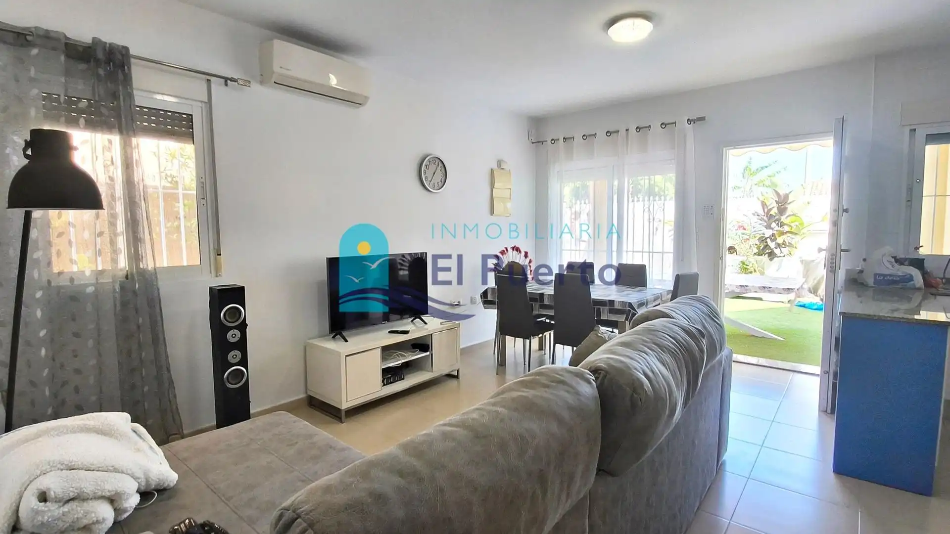 Sala de estar de Piso en venta en Mazarrón con Aire acondicionado, Calefacción y Jardín privado