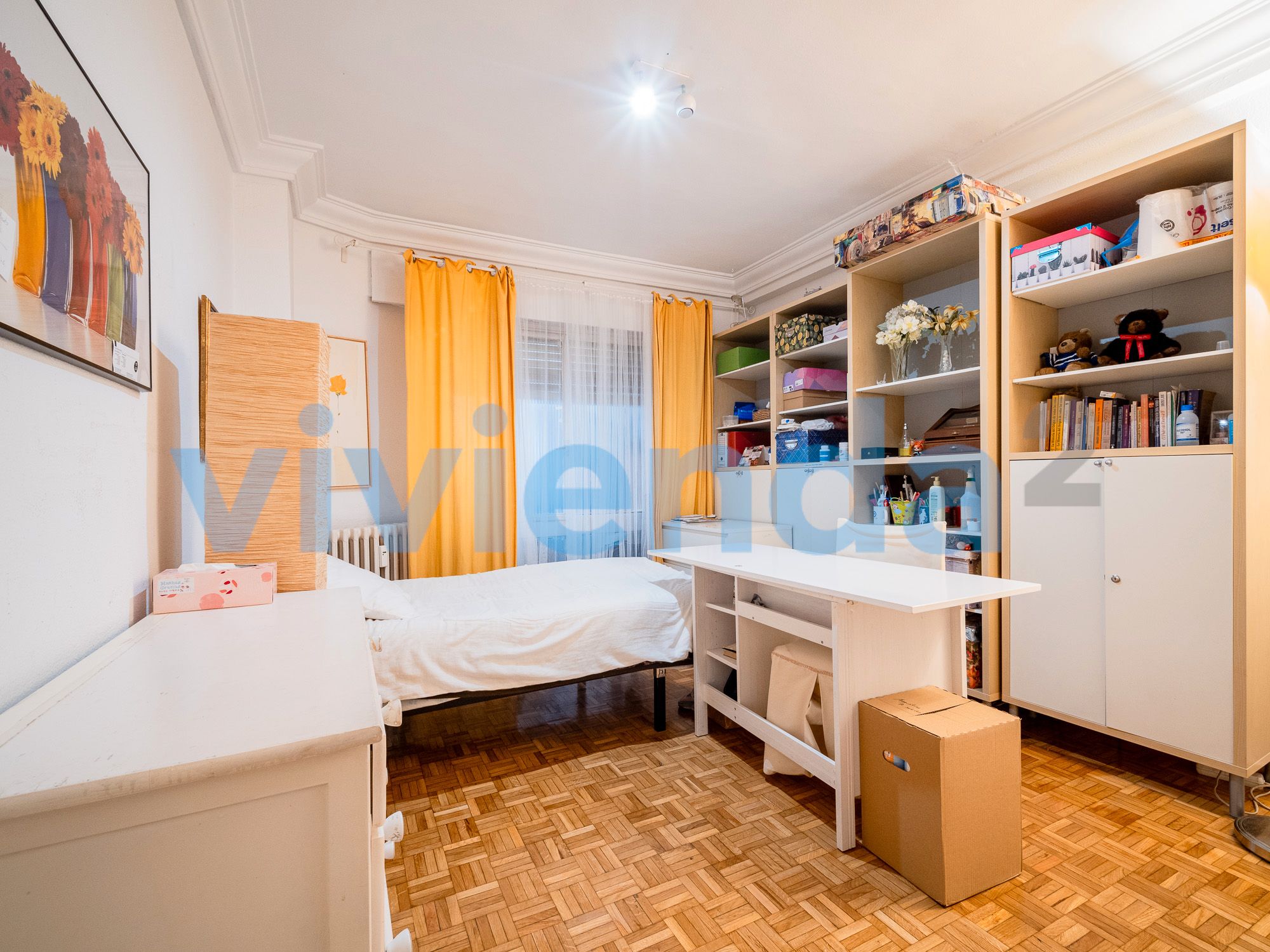 Bedroom of Flat for sale in  Madrid Capital  with Heating and Terrace