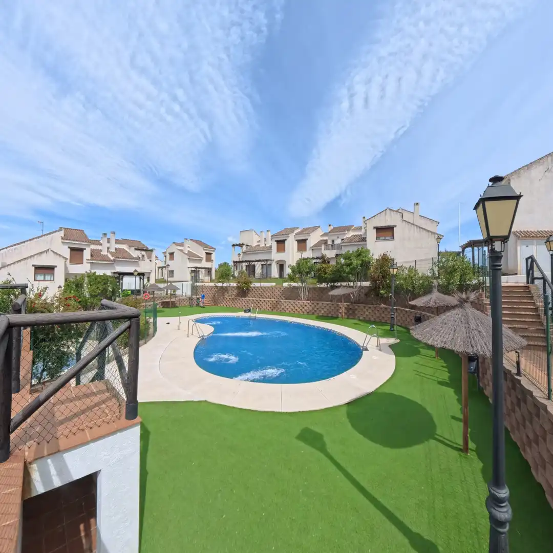 Garden of Houses for sale in El Ronquillo  with Air Conditioner, Heating and Terrace