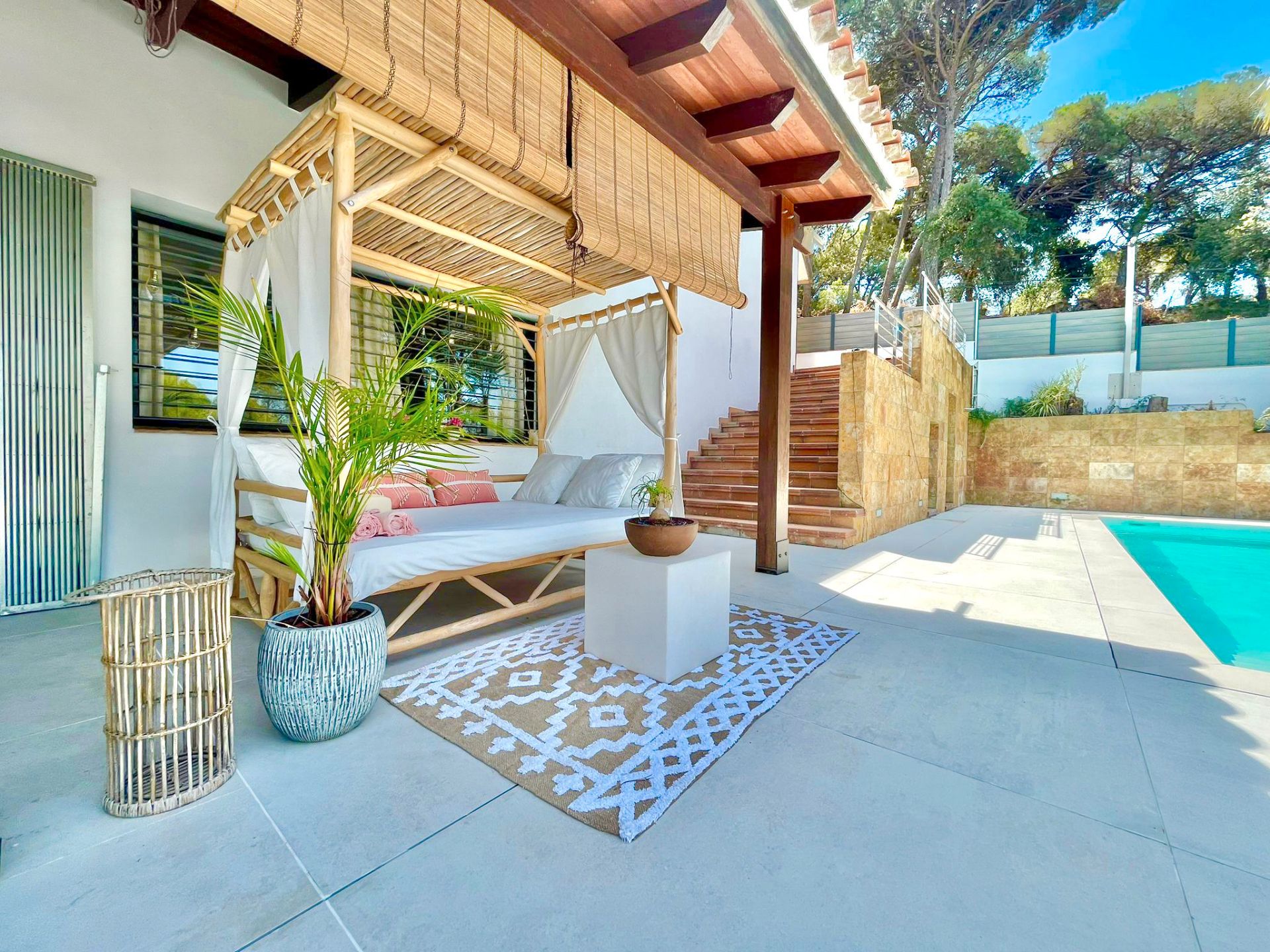 Terrassa de Casa o xalet en venda en Blanes amb Aire condicionat, Calefacció i Jardí privat