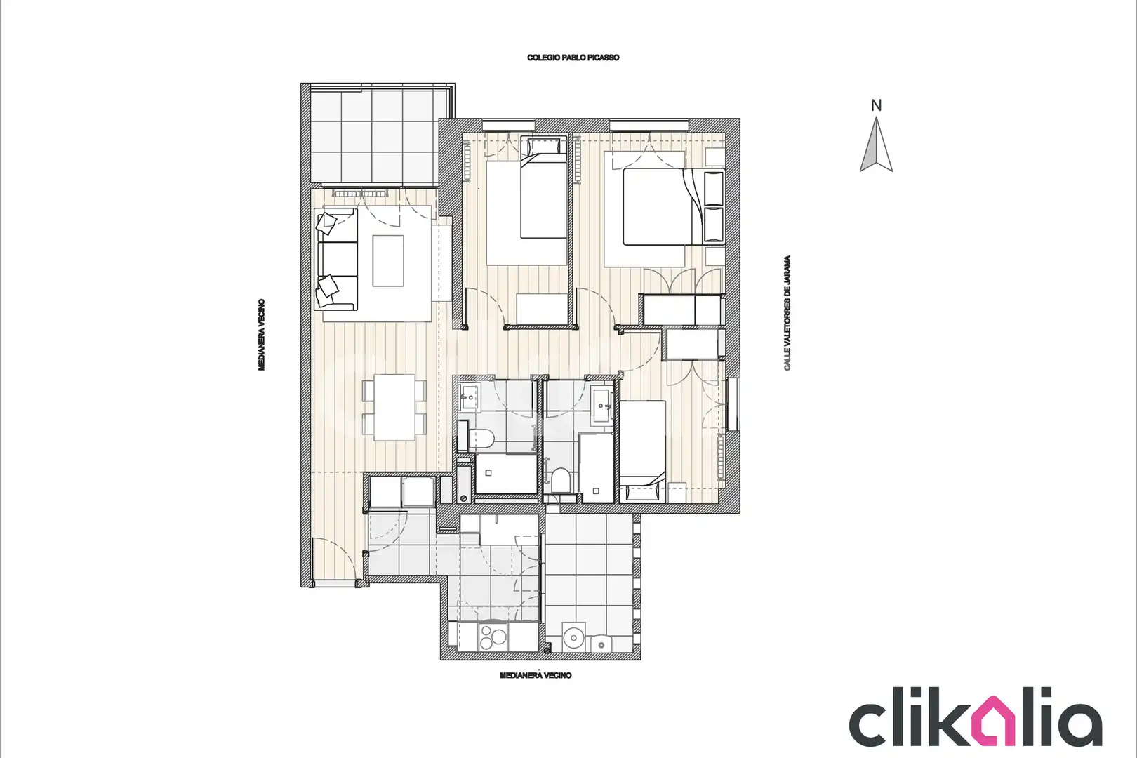 Wohnung zum Verkauf in Madrid mit Klimaanlage, Heizung und Terrasse