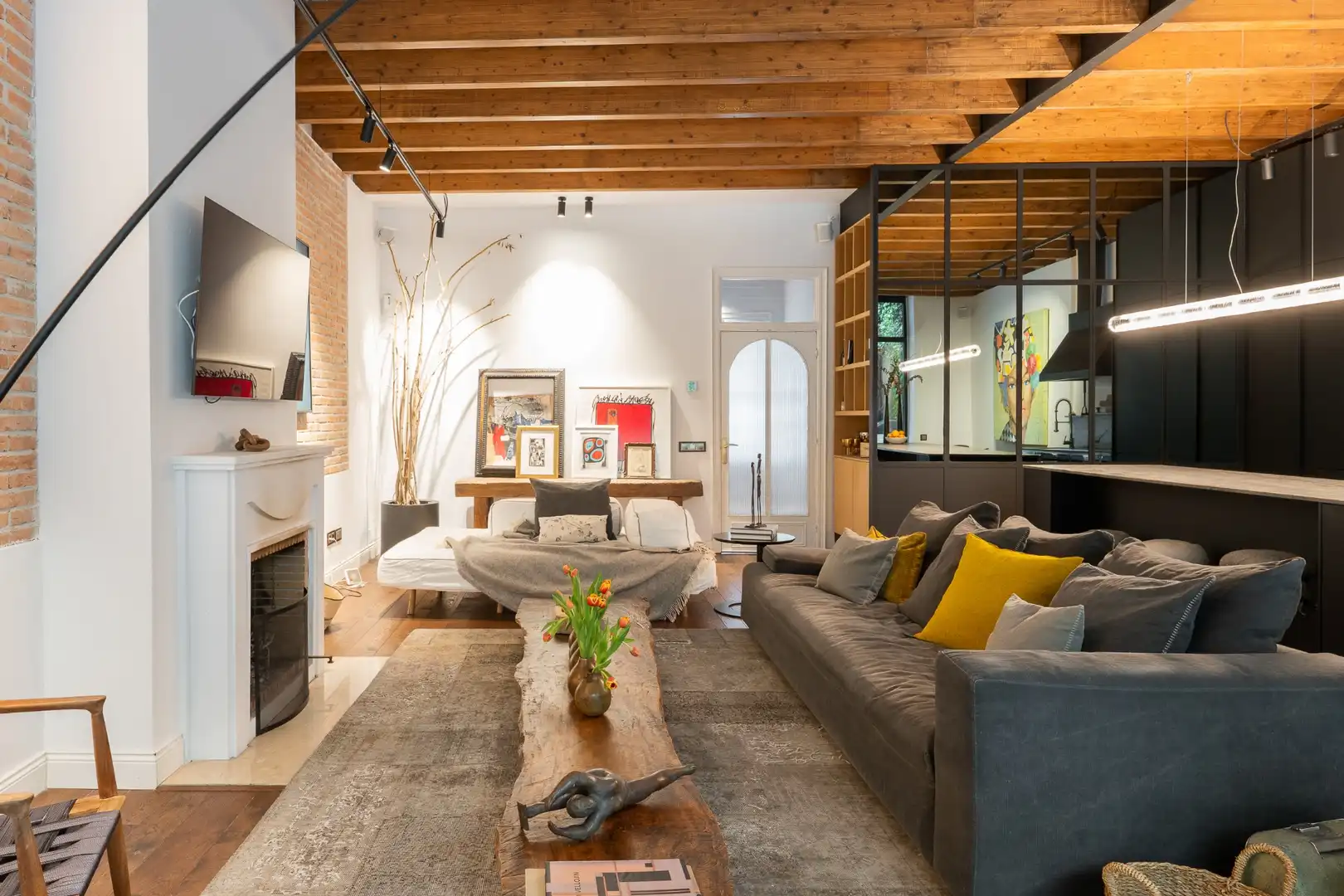 Sala de estar de Casa o chalet en venta en Barcelona con Aire acondicionado, Calefacción y Jardín privado