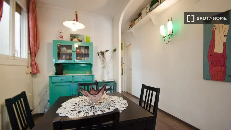 Esszimmer von Wohnung zur Miete in Barcelona mit Klimaanlage, Heizung und Möbliert