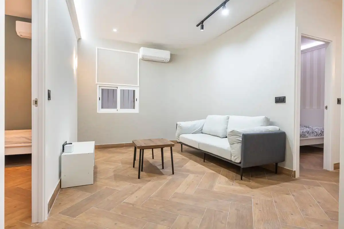 Wohnzimmer von Loft zum Verkauf in Madrid mit Klimaanlage, Heizung und Möbliert