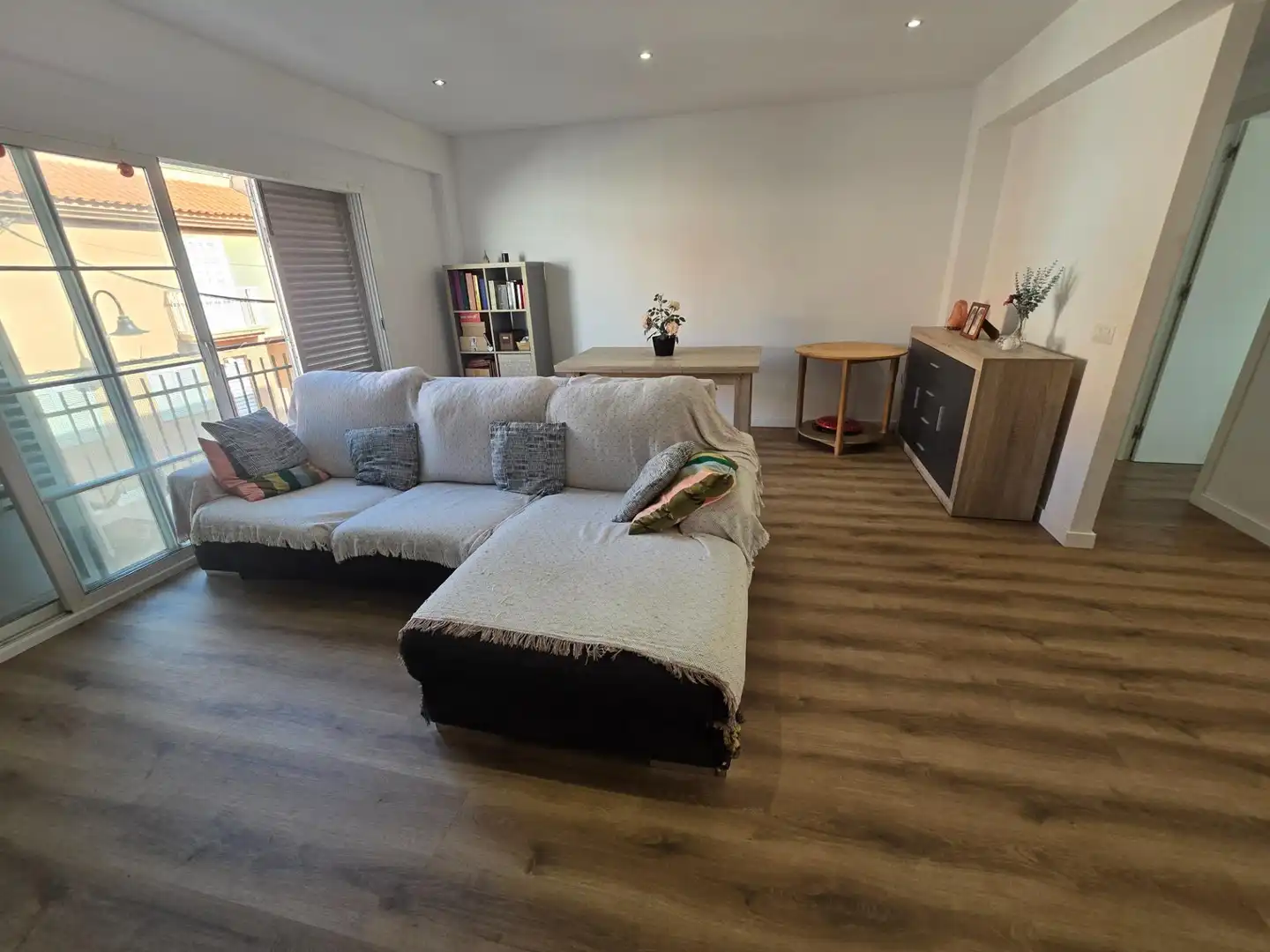 Sala de estar de Piso en venta en  Palma de Mallorca con Aire acondicionado, Parquet y Balcón