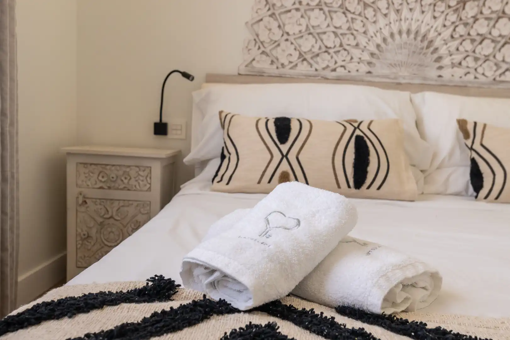 Dormitori de Apartament de lloguer en Málaga amb Aire condicionat, Parquet i Moblat