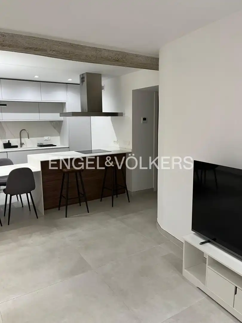 Küche von Wohnung zur Miete in Valencia mit Klimaanlage und Heizung