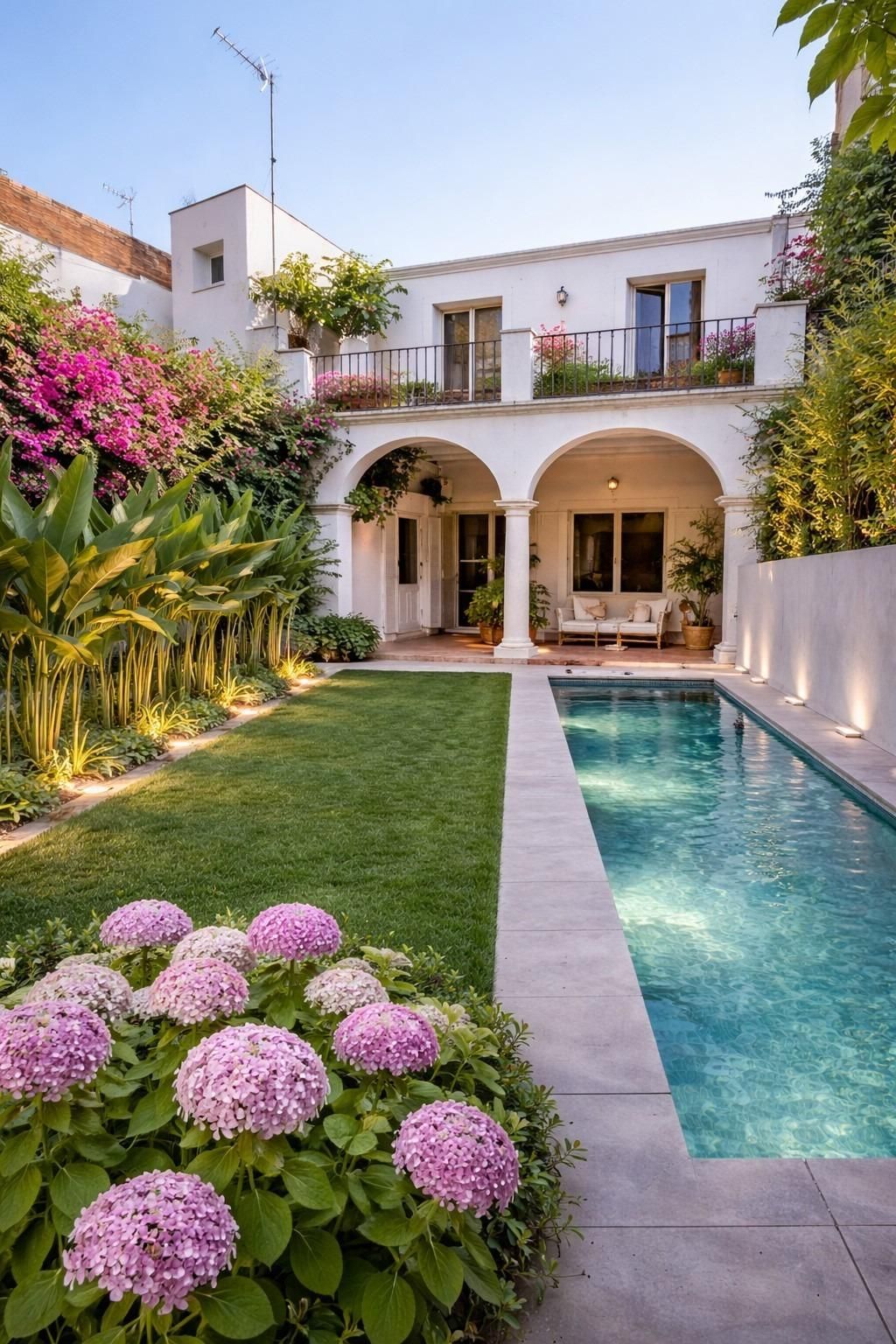 Swimming pool of Single-family semi-detached for sale in Palamós  with Air Conditioner, Private garden and Terrace