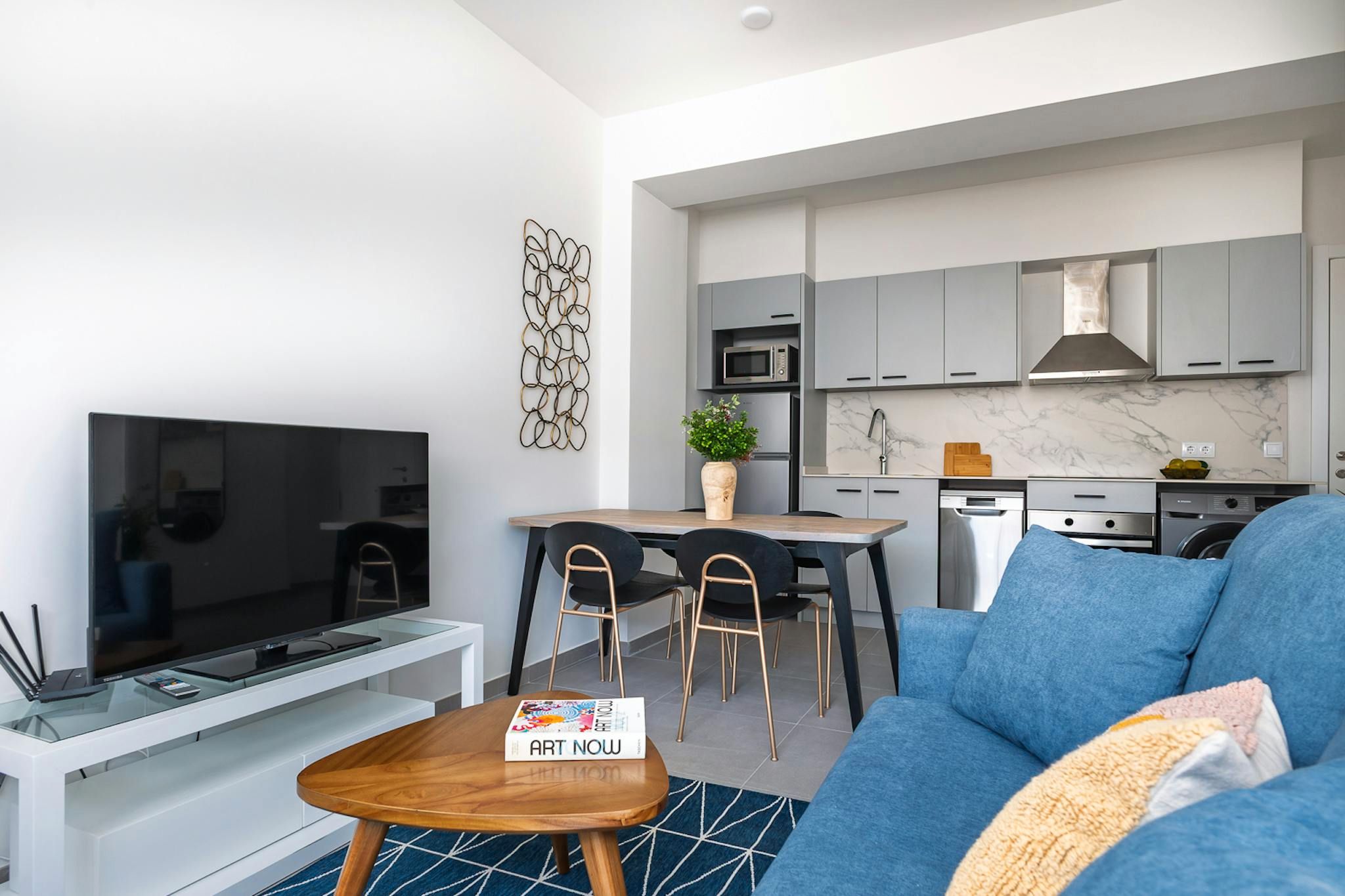 Living room of Flat to rent in  Valencia Capital  with Air Conditioner, Heating and Furnished