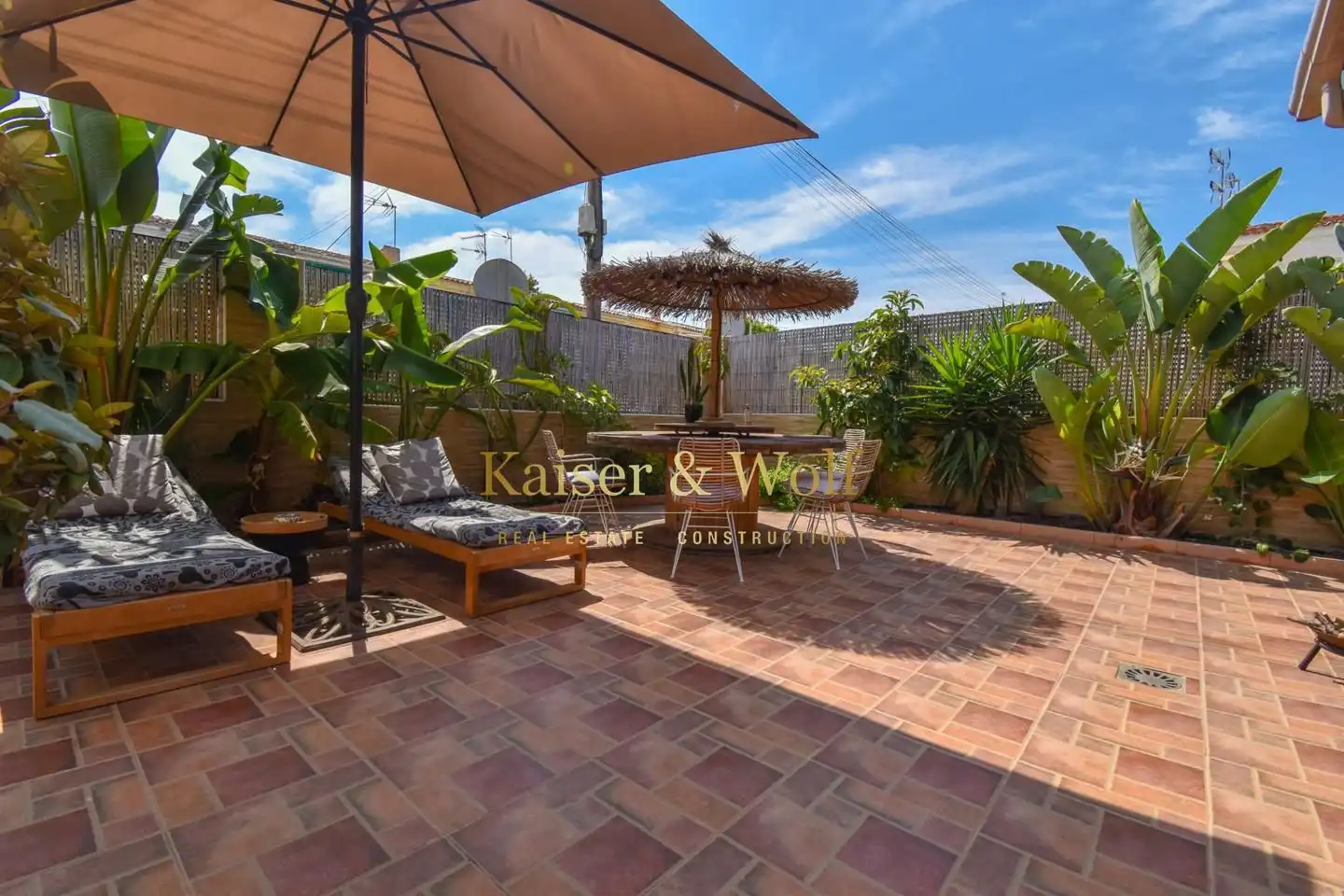 Terraza de Piso en venta en Santa Pola con Aire acondicionado, Jardín privado y Terraza