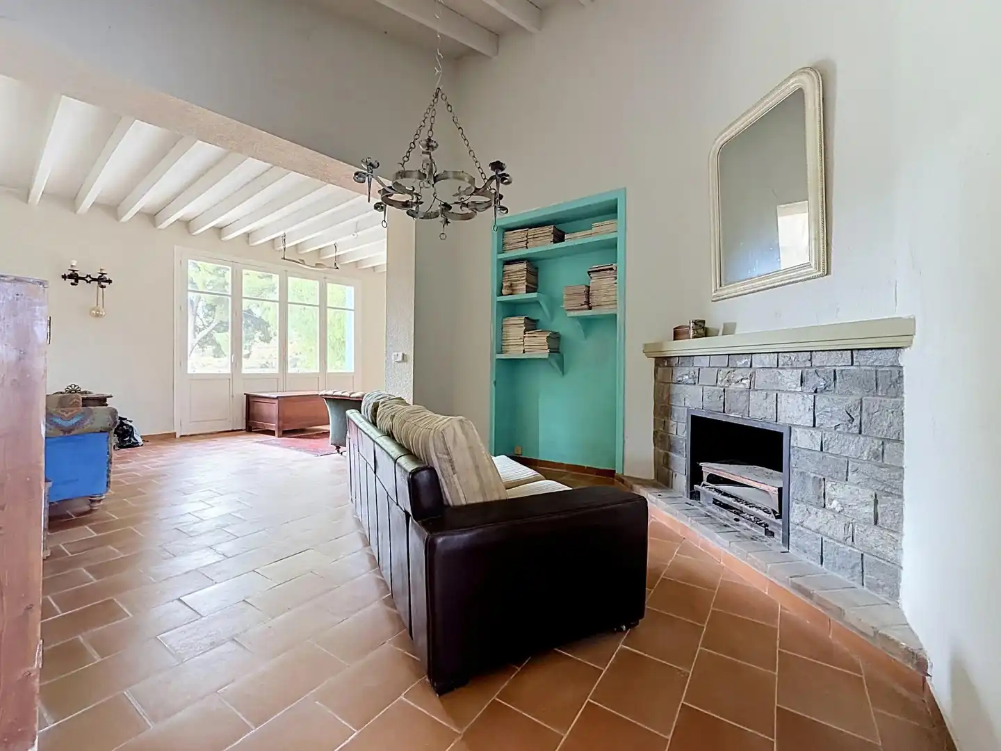 Sala de estar de Finca rústica en venta en Castalla, Alicante