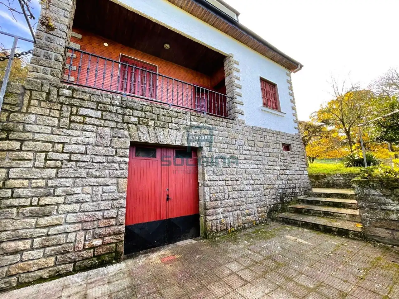 Vista exterior de Casa o chalet en venta en Baños de Molgas con Calefacción y Jardín privado