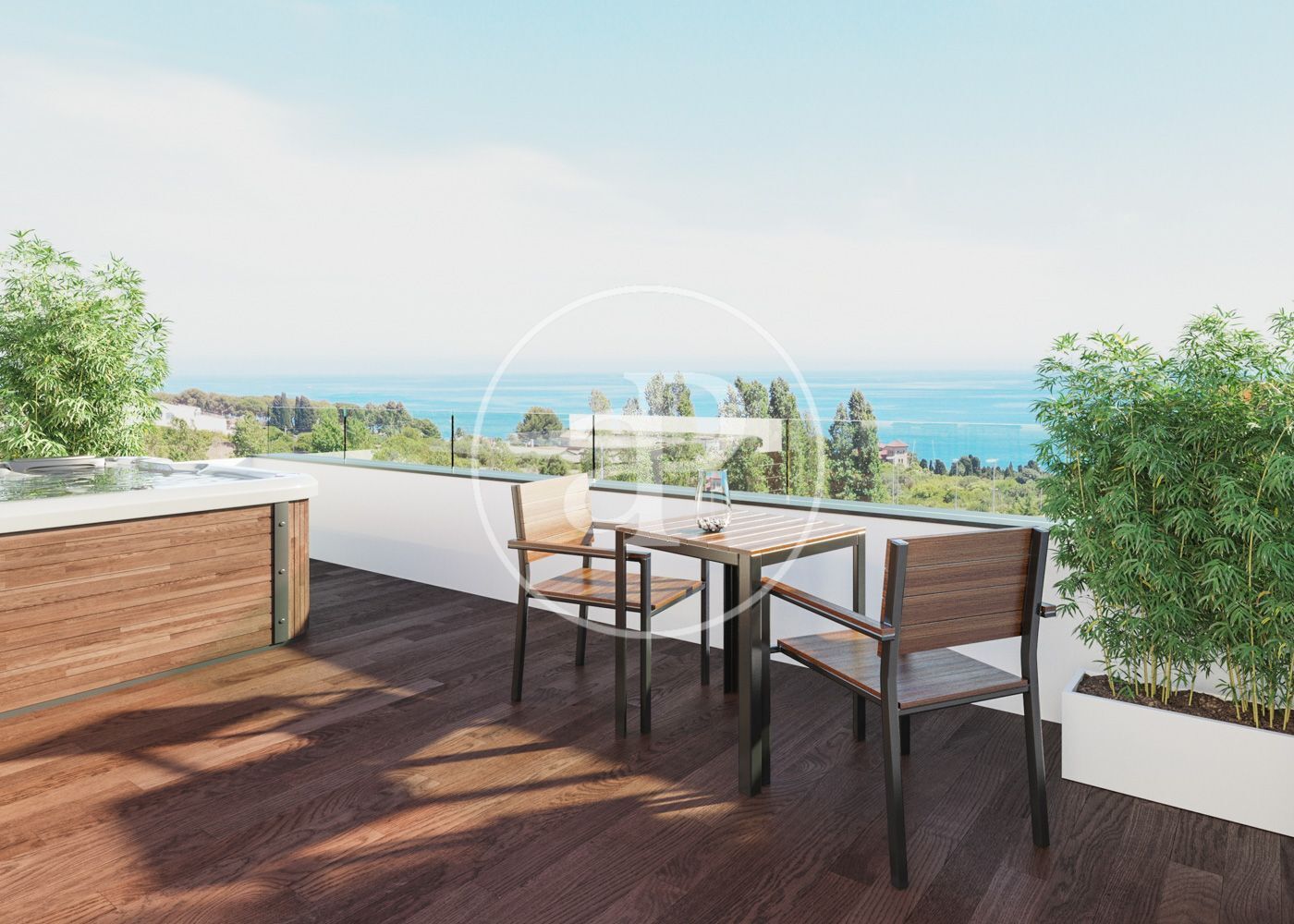 Terrassa de Casa o xalet en venda en Montgat amb Aire condicionat, Calefacció i Jardí privat