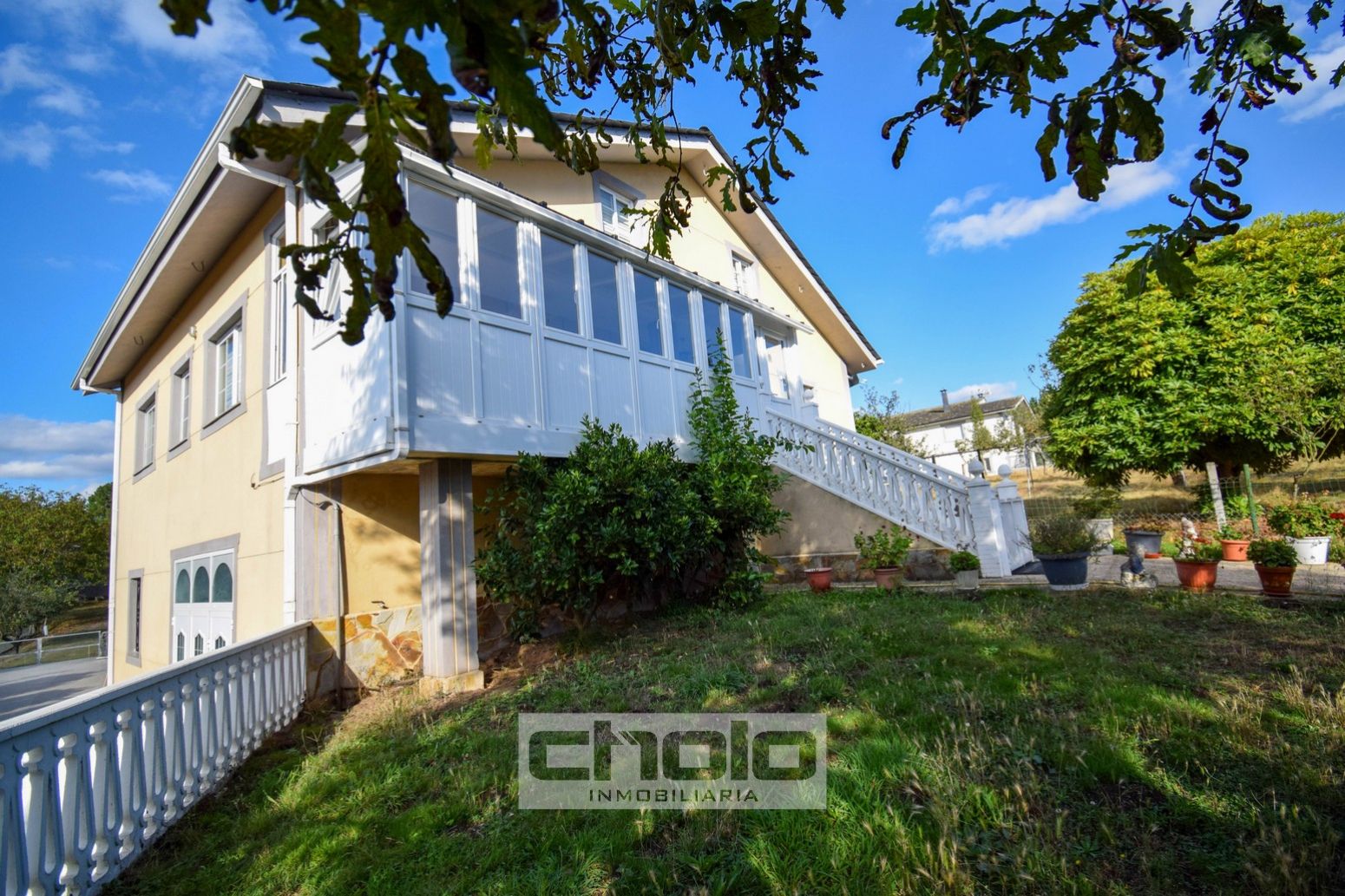 Vista exterior de Casa o chalet en venta en Friol con Calefacción