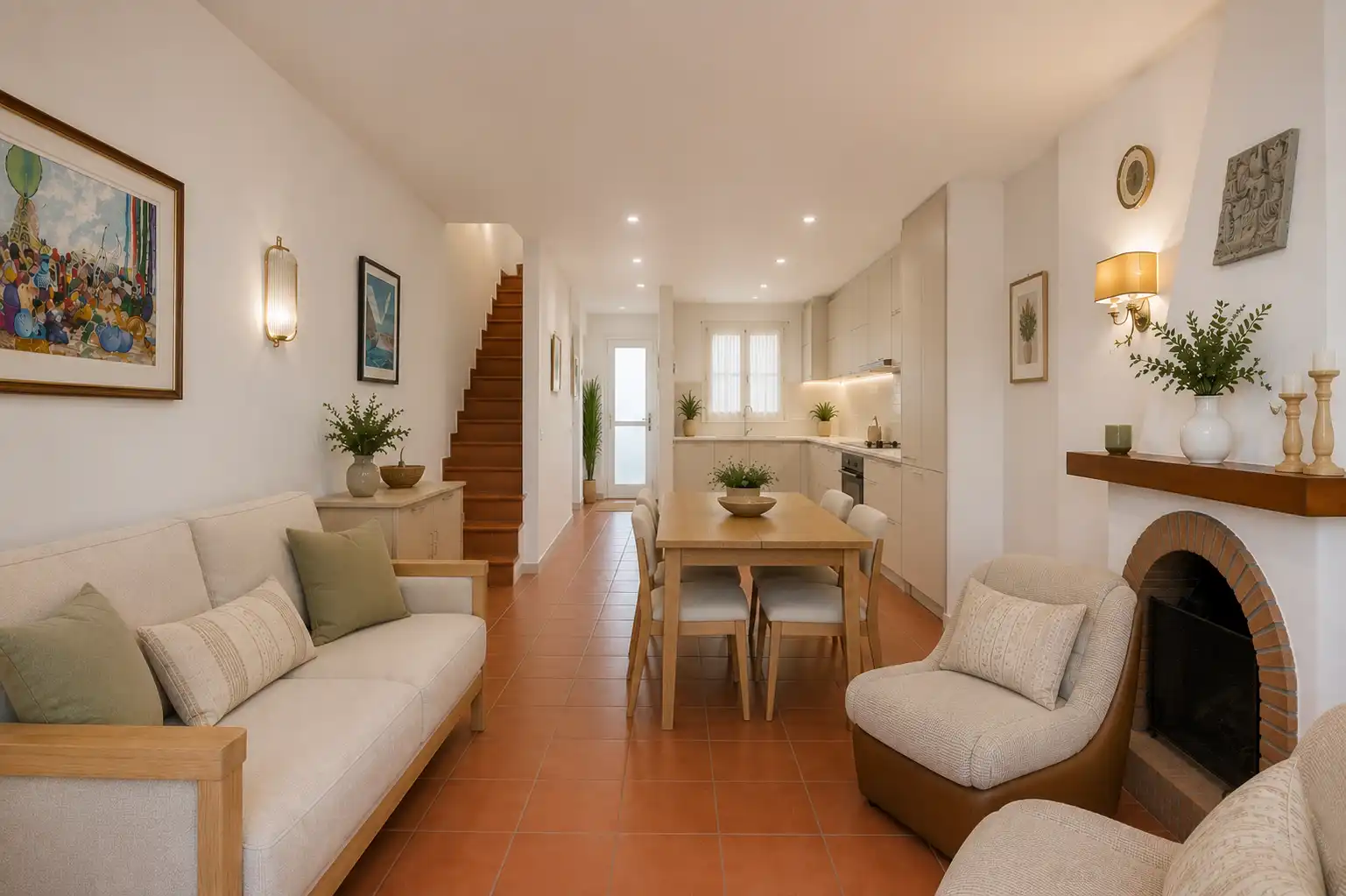 Sala d'estar de Casa adosada en venda en L'Escala amb Terrassa