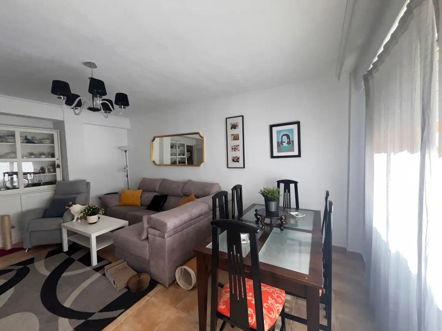 Sala de estar de Piso en venta en Cartagena con Aire acondicionado, Calefacción y Amueblado