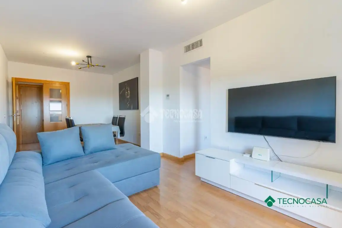Wohnzimmer von Wohnung zum Verkauf in Vícar mit Klimaanlage, Parkett und Terrasse