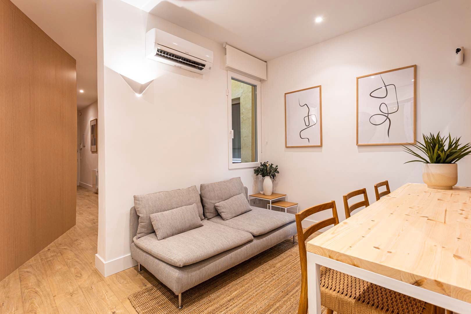 Sala de estar de Piso en venta en  Madrid Capital con Aire acondicionado y Calefacción