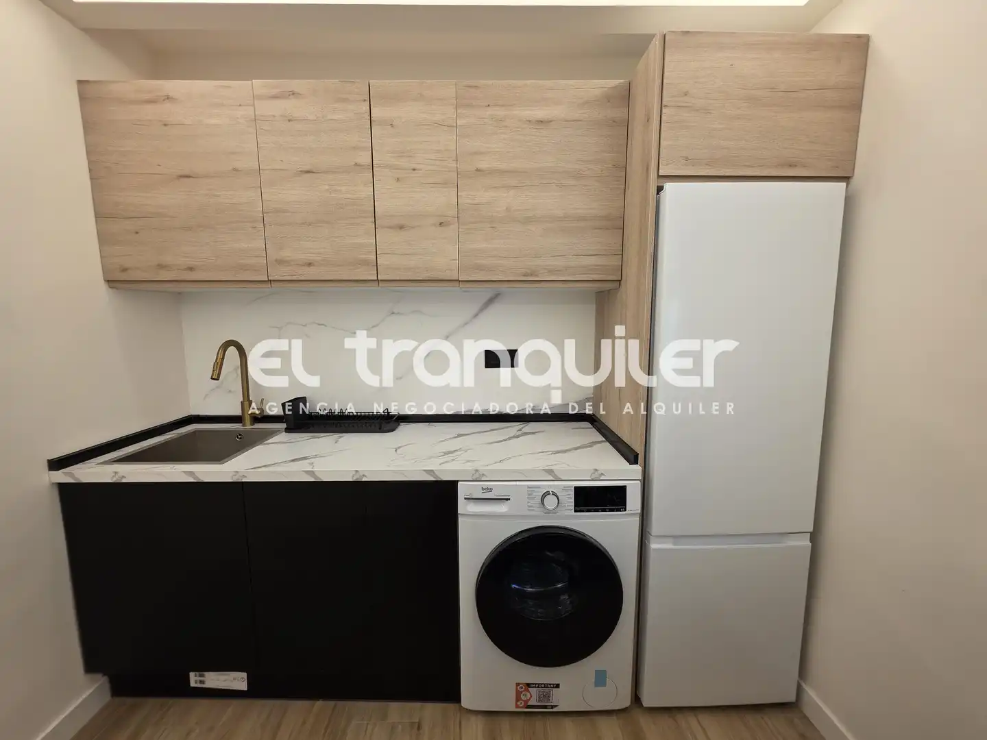 Küche von Wohnung zur Miete in Madrid mit Klimaanlage, Möbliert und Waschmaschine