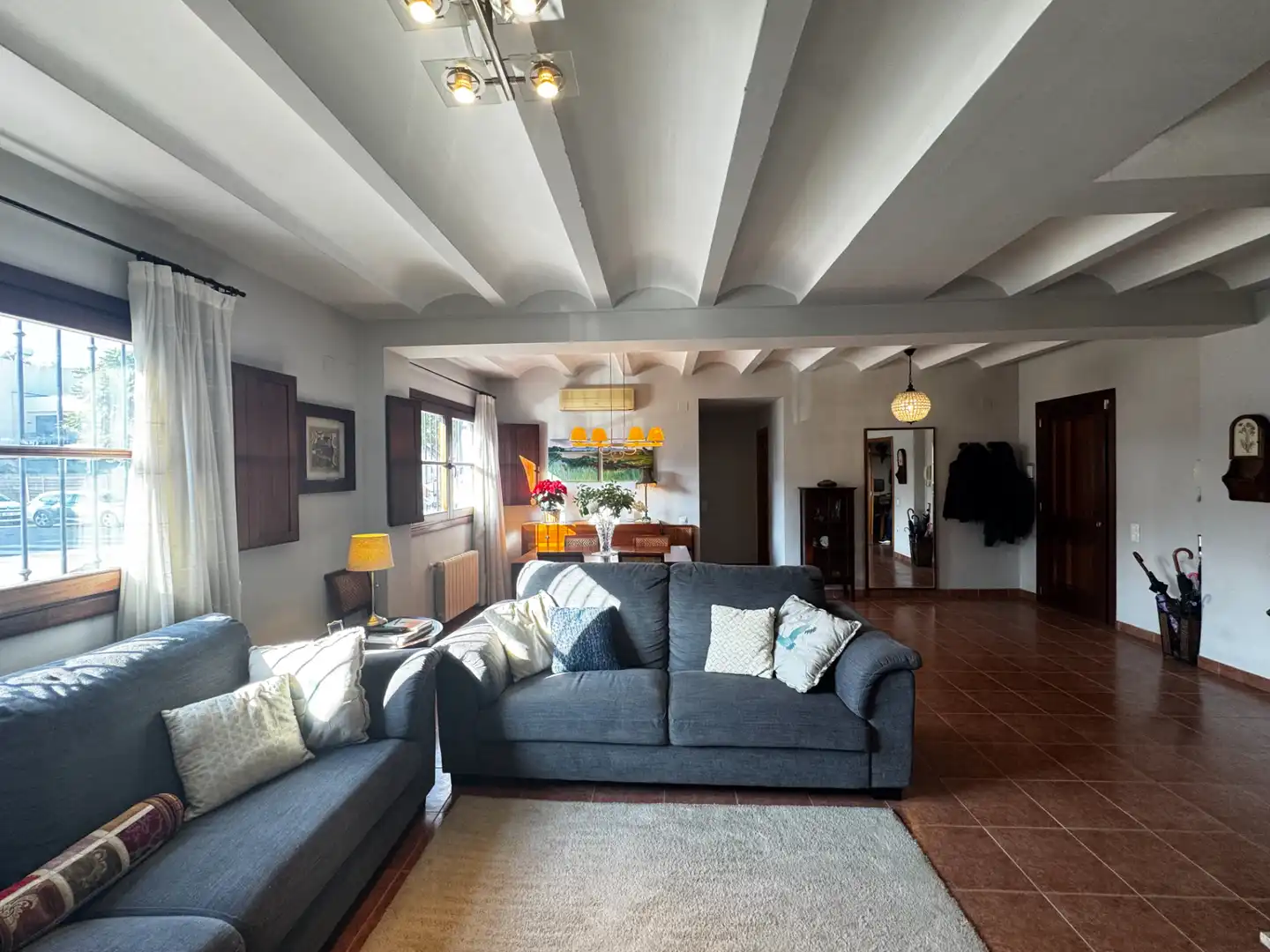 Wohnzimmer von Einfamilien-Reihenhaus zum Verkauf in Canet d'En Berenguer mit Klimaanlage, Heizung und Terrasse
