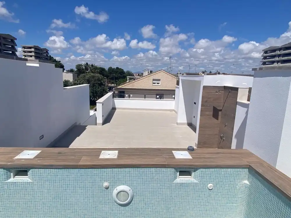 Terraza de Casa o chalet en venta en San Pedro del Pinatar con Aire acondicionado, Calefacción y Jardín privado