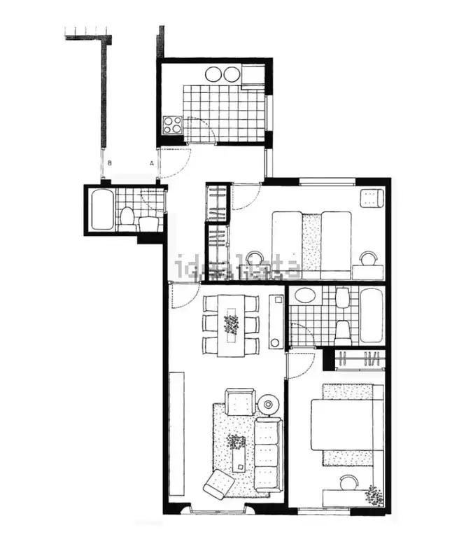 Flat for rent in Madrid  with Air Conditioner, Heating and Parquet flooring