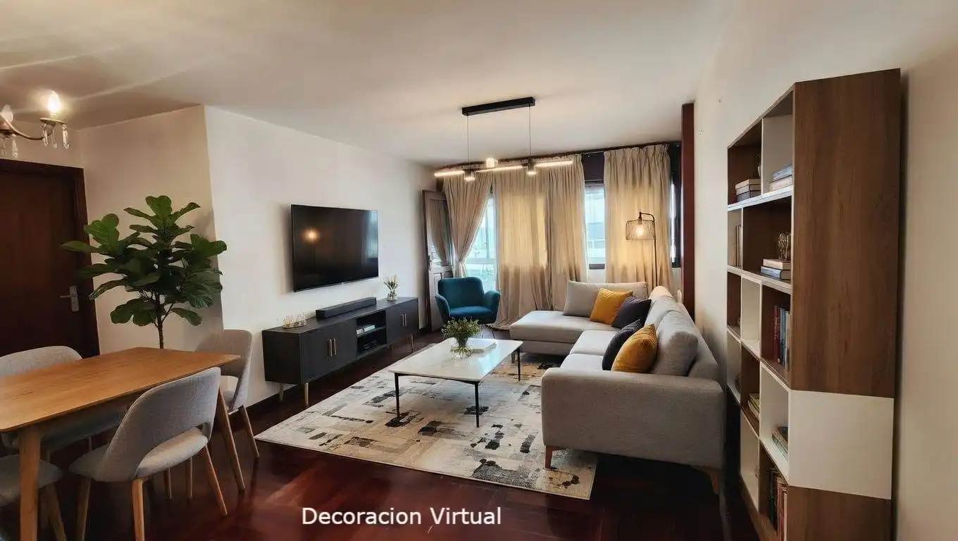 Sala de estar de Piso en venta en Vigo  con Calefacción, Trastero y Balcón