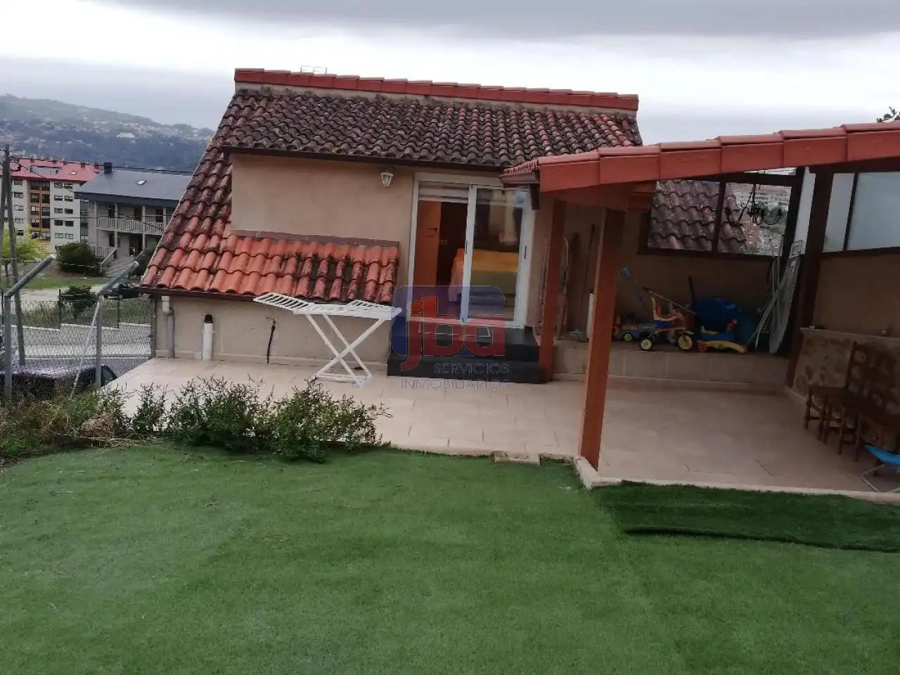 Terraza de Casa o chalet en venta en Ourense Capital  con Calefacción, Jardín privado y Amueblado