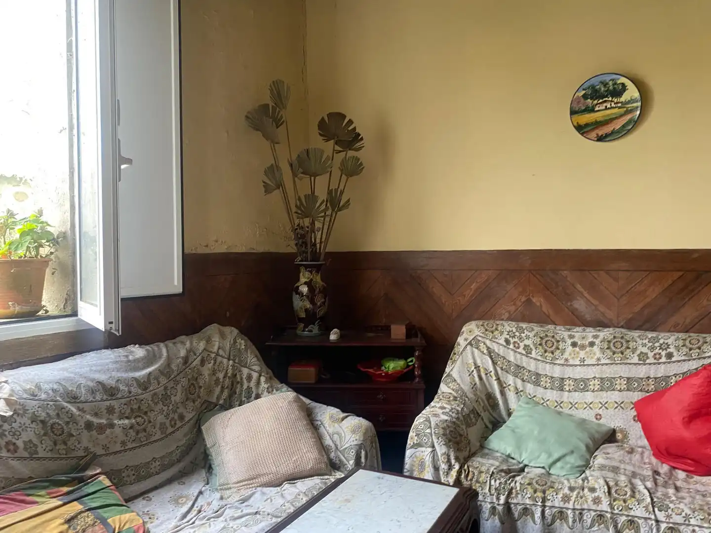 Sala de estar de Casa o chalet en venta en Caldas de Reis con Jardín privado