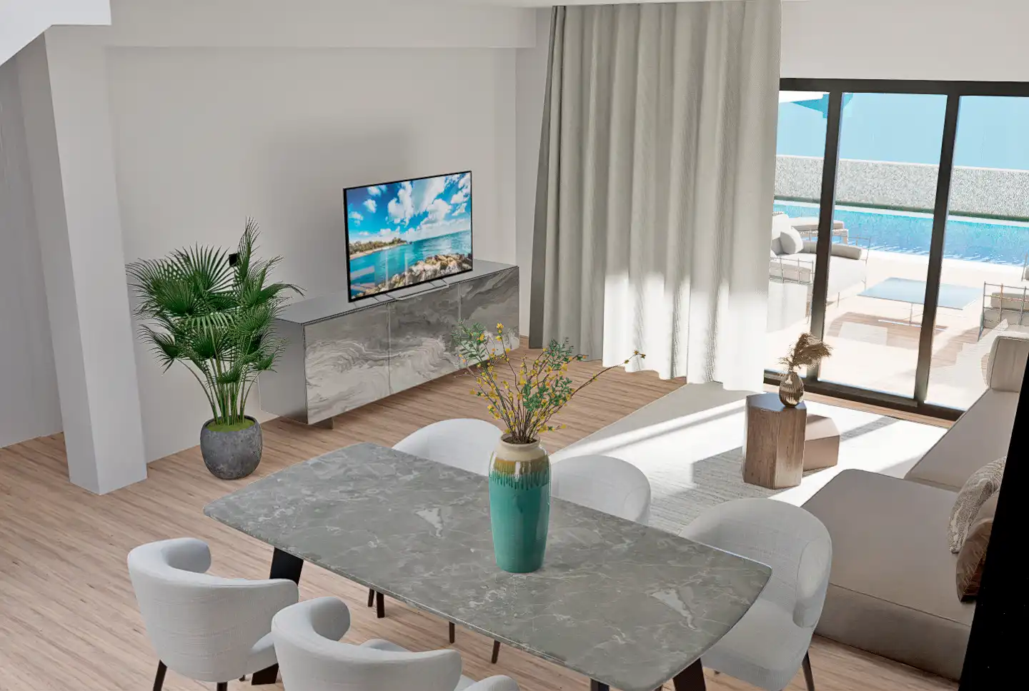 Bungalow with pool for sale in Balcón de Finestrat - Terra Marina, imagen 8