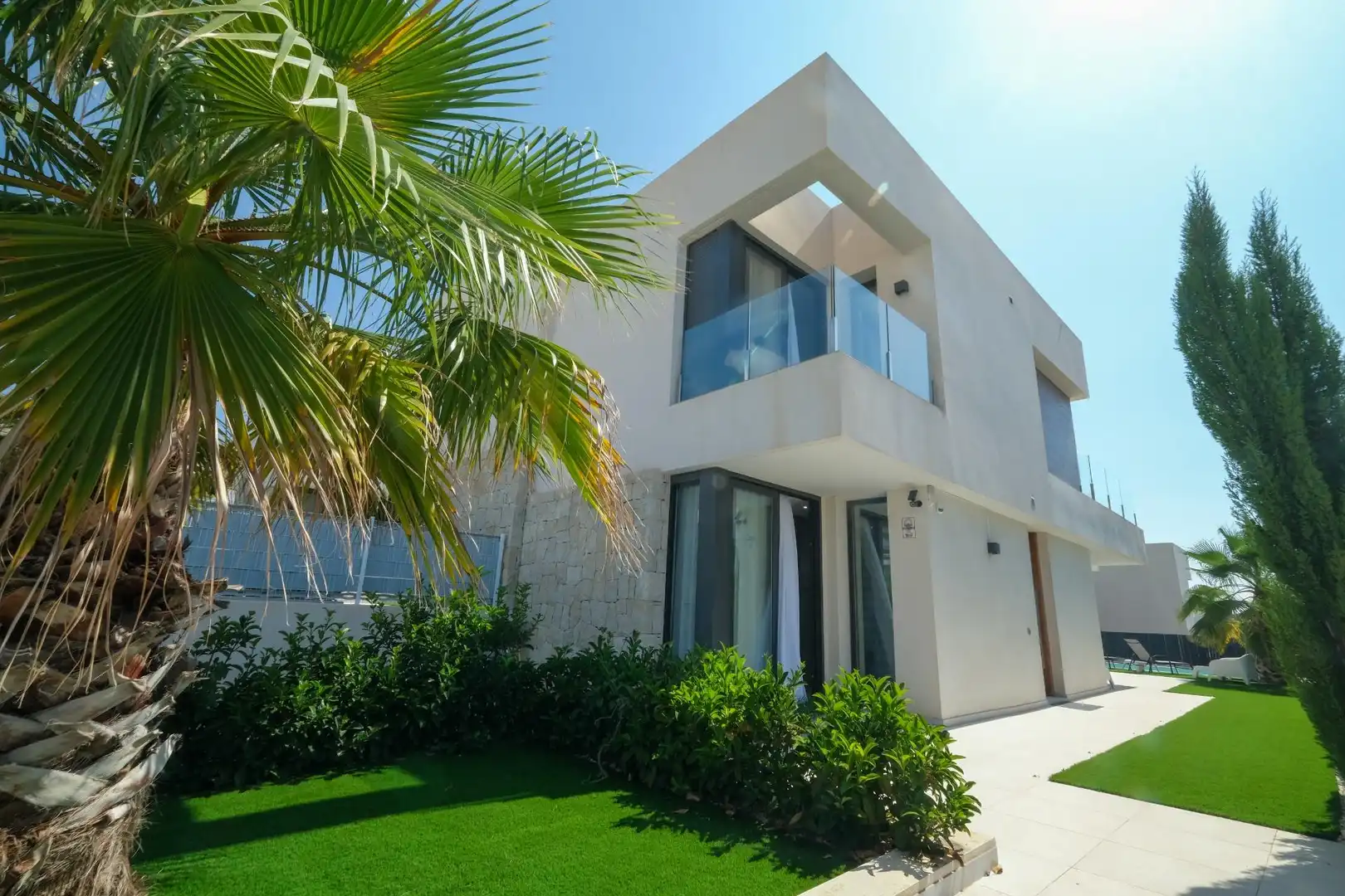 Vista exterior de Casa o chalet de alquiler en Finestrat con Aire acondicionado, Calefacción y Jardín privado