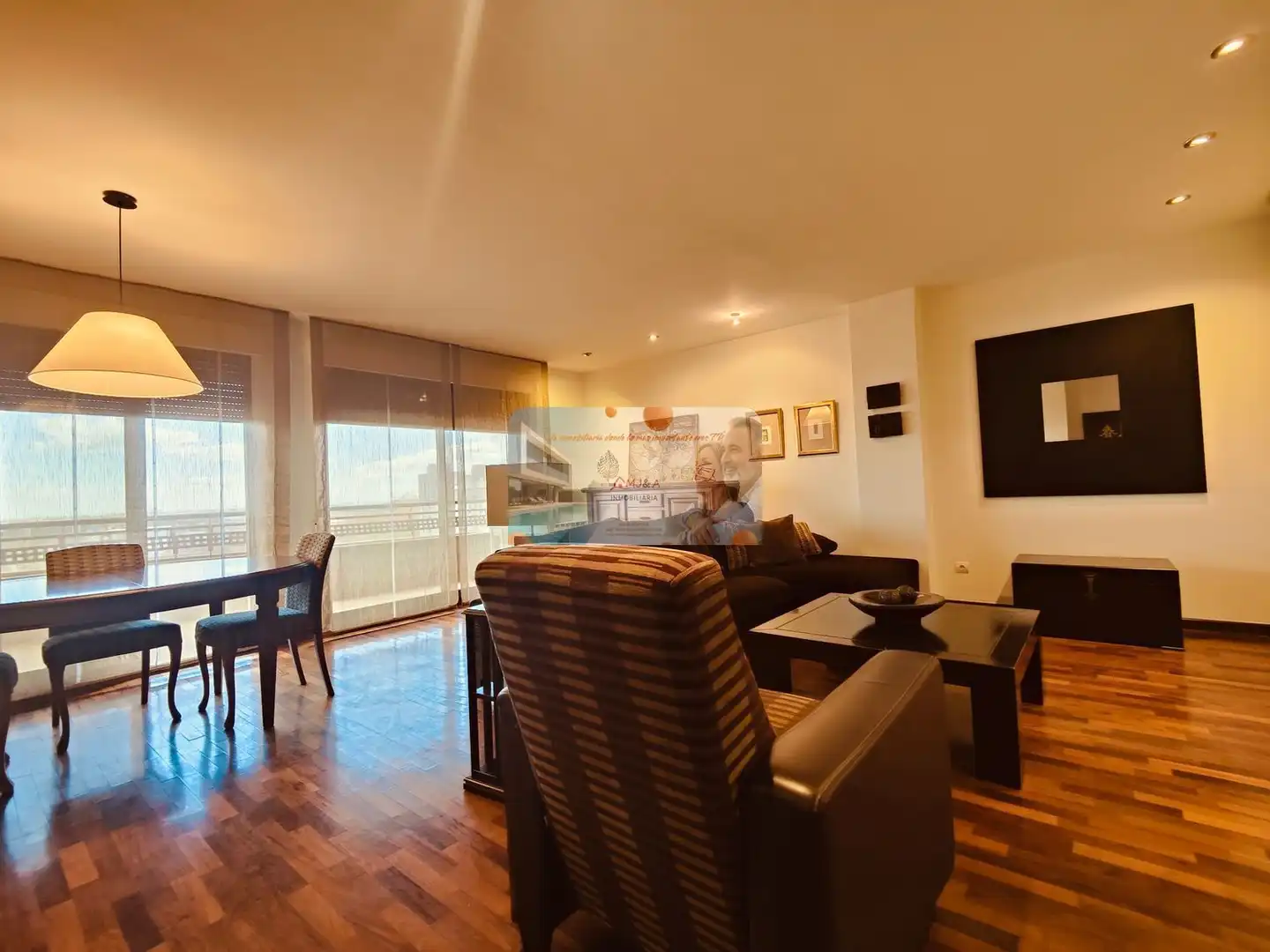 Sala de estar de Dúplex de alquiler en Castellón de la Plana / Castelló de la Plana con Aire acondicionado, Calefacción y Parquet