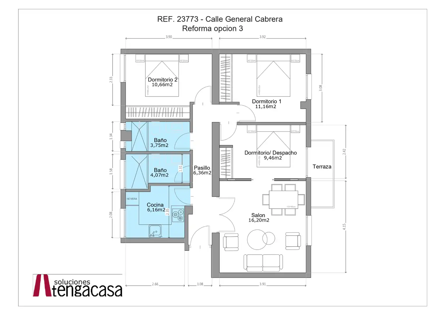 Piso en venta en Madrid con Calefacción, Parquet y Terraza