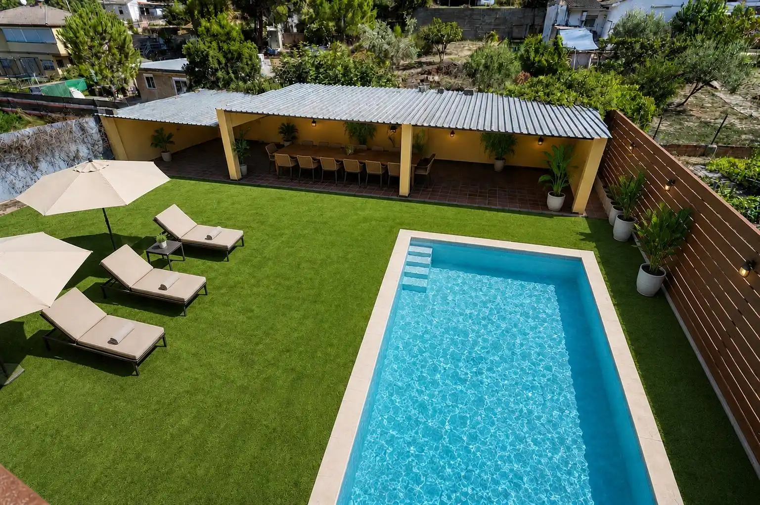 Piscina de Casa o chalet en venta en Piera con Aire acondicionado, Calefacción y Jardín privado