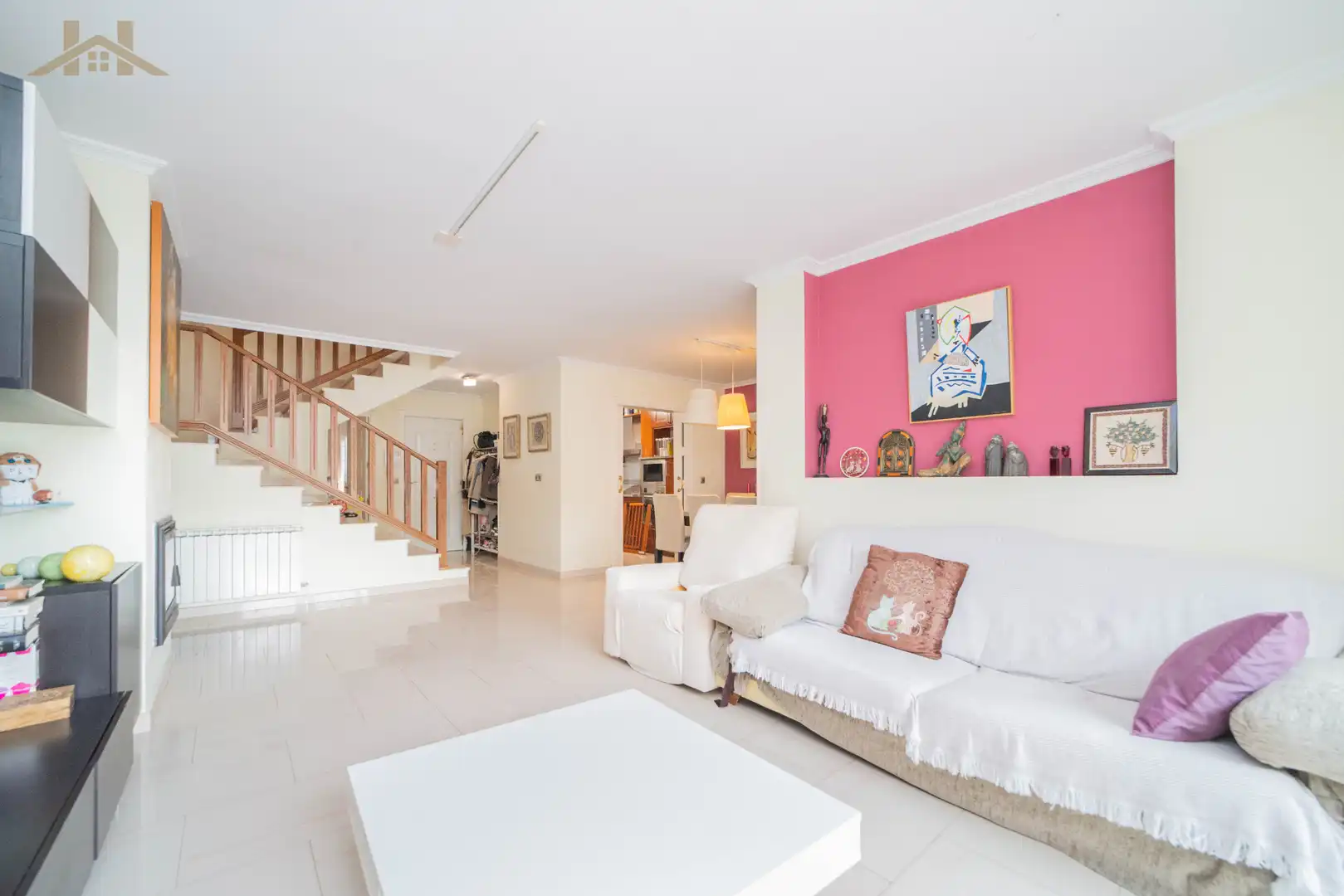 Sala de estar de Casa o chalet en venta en Rivas-Vaciamadrid con Calefacción, Jardín privado y Parquet