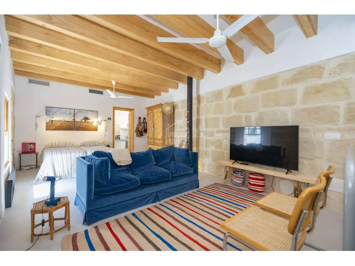 Sala de estar de Apartamento en venta en Alaior con Calefacción, Terraza y Amueblado