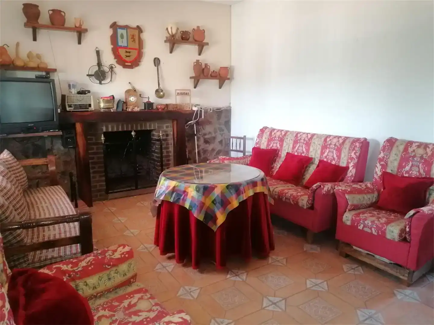 Sala de estar de Finca rústica en venta en Malpartida de la Serena